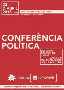 ConferenciaPolitica_Cartell4 cartell roig